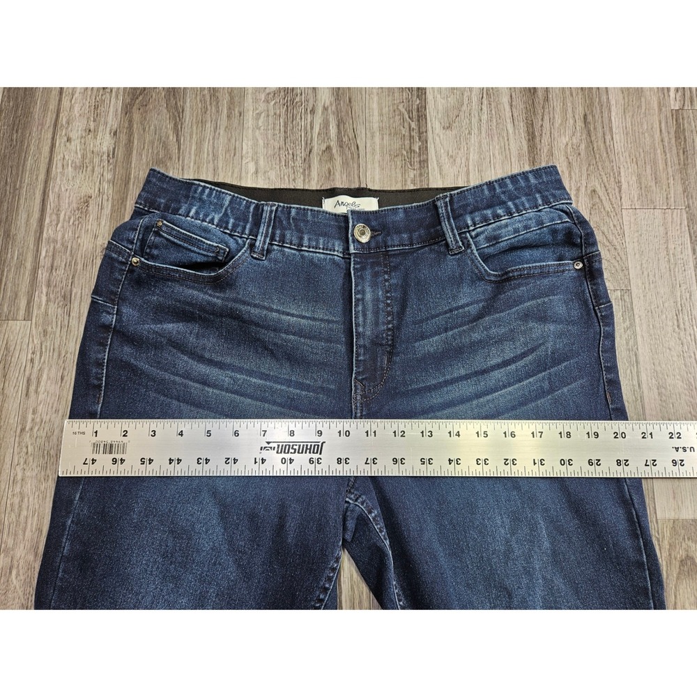 Angels Forever Young 360 Sculpt Skinny Jeans Women 14 Blue Stretch Denim - Picture 8 of 11
